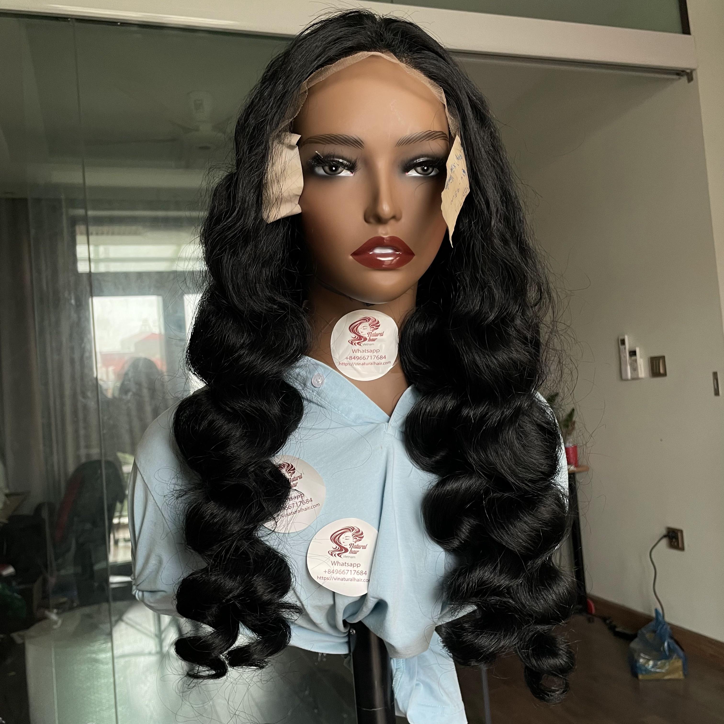 22" Wavy Vietnamese Human Hair Wig 6x6 Lace Closure Wigs Beauty Products For Women - 100% Vietnamese Virgin Raw Hair 