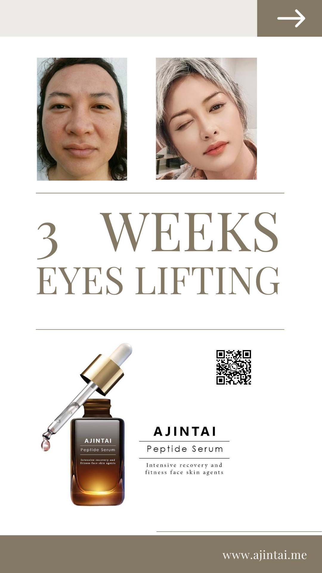 Ajintai Eye Cream For Sensitive Skin Fitness Face Eyes Serum Plant-based Skin Care Rising Beauty Product Trends Ajintaizen 