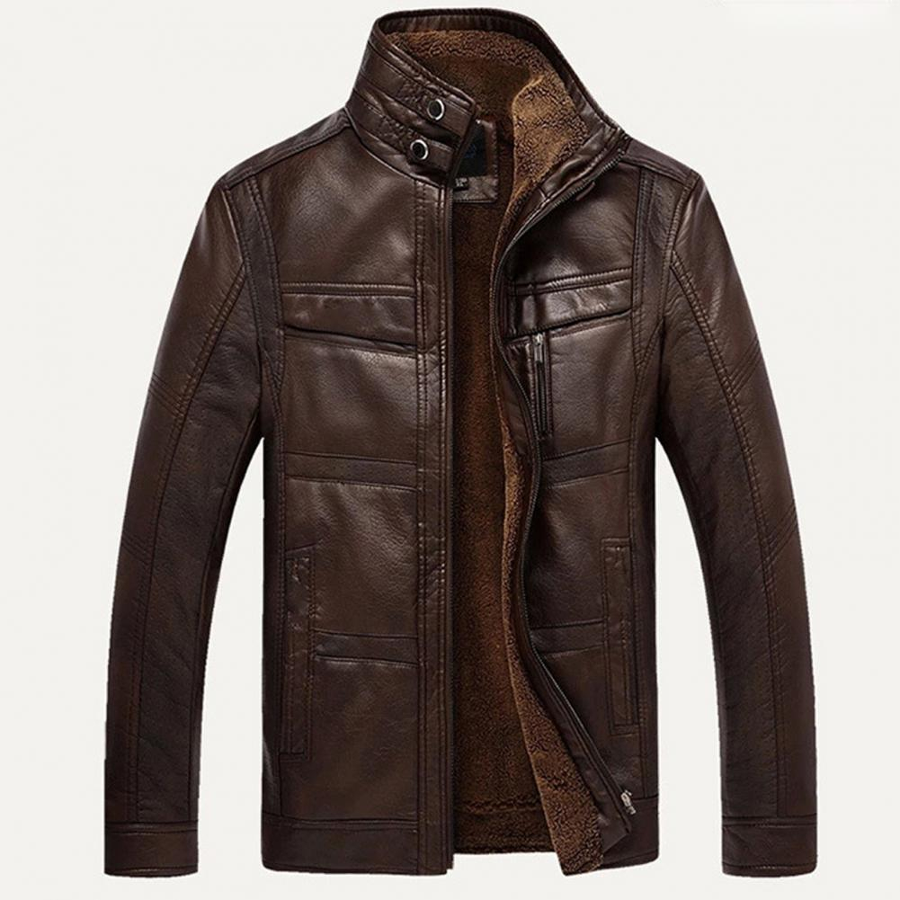 Custom Genuine Sheep Leather Jacket Wholesale Windbreaker Clothing Color Men's Fashion Leather Jacket 