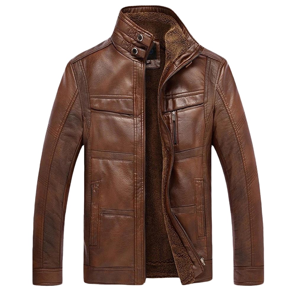 Custom Genuine Sheep Leather Jacket Wholesale Windbreaker Clothing Color Men's Fashion Leather Jacket 