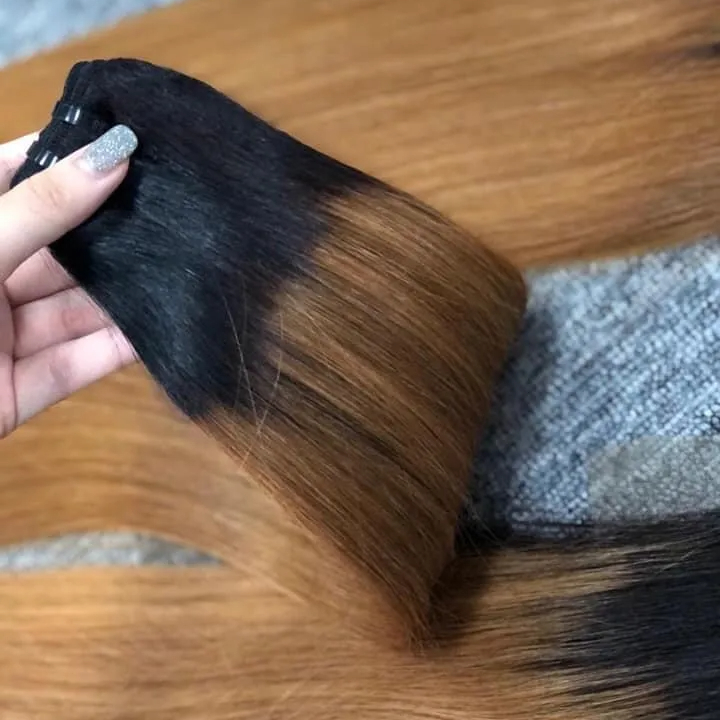 Top Quality No Tangle Customized Color Straight Beauty Products For Women Vietnamese Raw Hair Natural Hair 