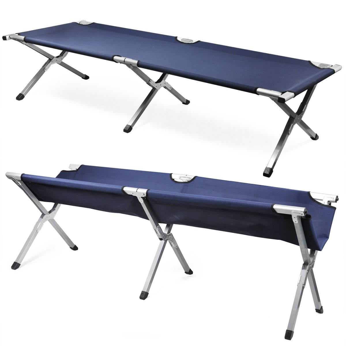 Camping Cot Folding Cot Sleeping Bed Adjustable Foldable Portable Single Outdoor Camping Bed 