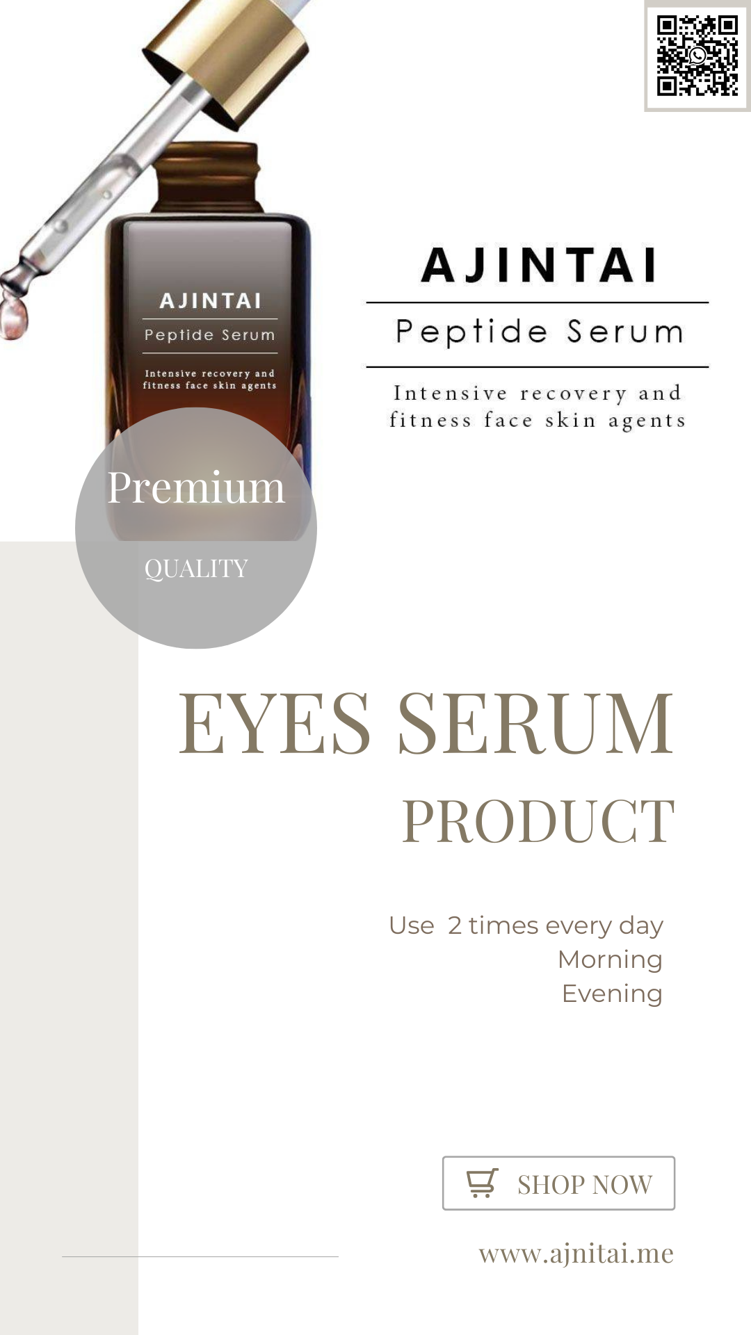 Ajintai Eye Cream For Sensitive Skin Fitness Face Eyes Serum Plant-based Skin Care Rising Beauty Product Trends Ajintaizen 