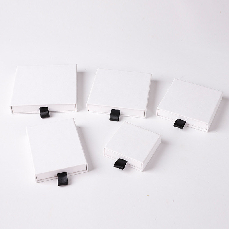 Custom Logo Small Paper Cardboard Jewelry Box Sliding Out Packaging Jewelry Boxes For Packaging Jewelry 