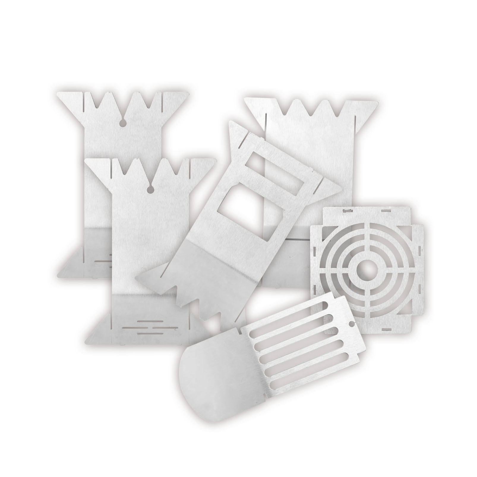 New Outdoor Folding Stainless Steel Firewood Card Rocket Barbecue Wood Stove For Camping 