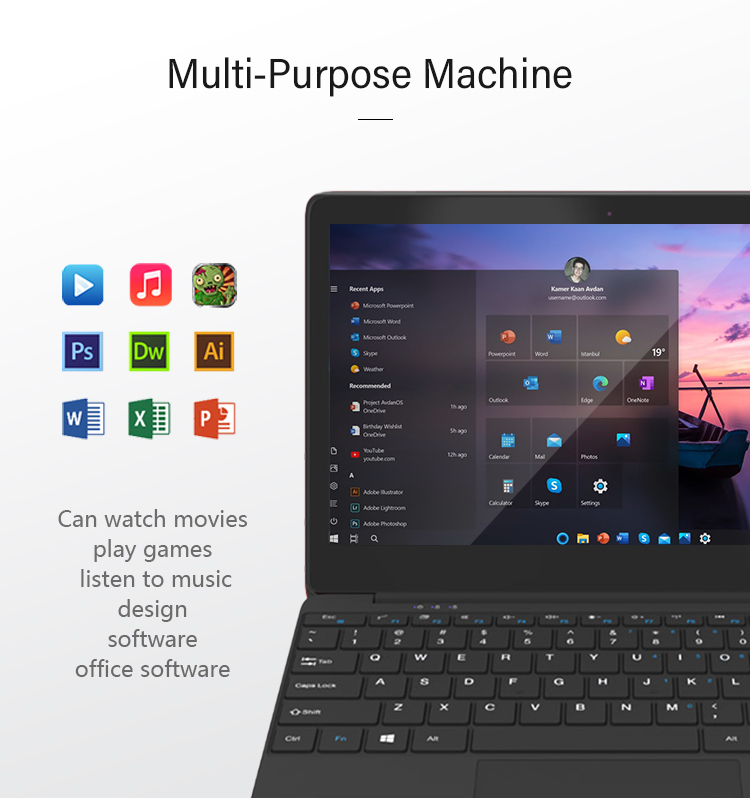 Factory Directly Sell Oem 15.6 Inch Notebook 16:9 Hdd Dual Core Laptop Computer 