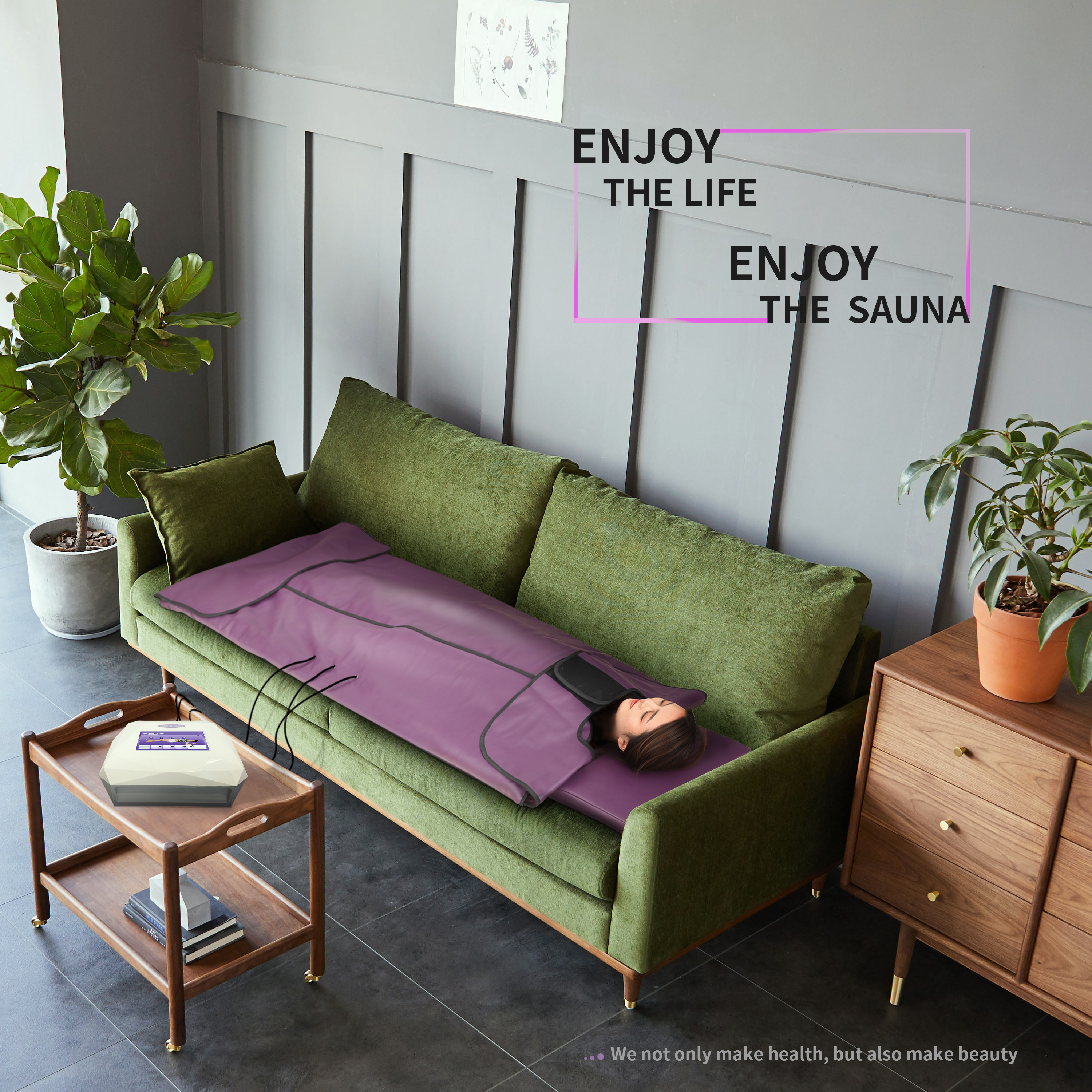 Hot Sale Oem/odm High Quality Thermal Beauty Product 3 Zones Red Light Slimming Infrared Sauna Blanket For Usa 