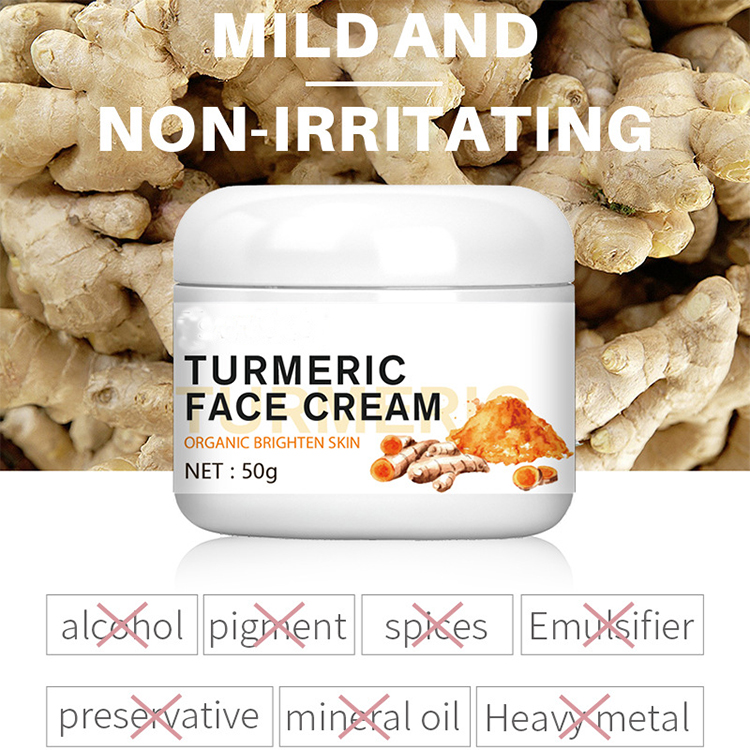 100% Natural Organic Beauty Products Private Label Oem Skin Care Turmeric Whitening Face Cream 