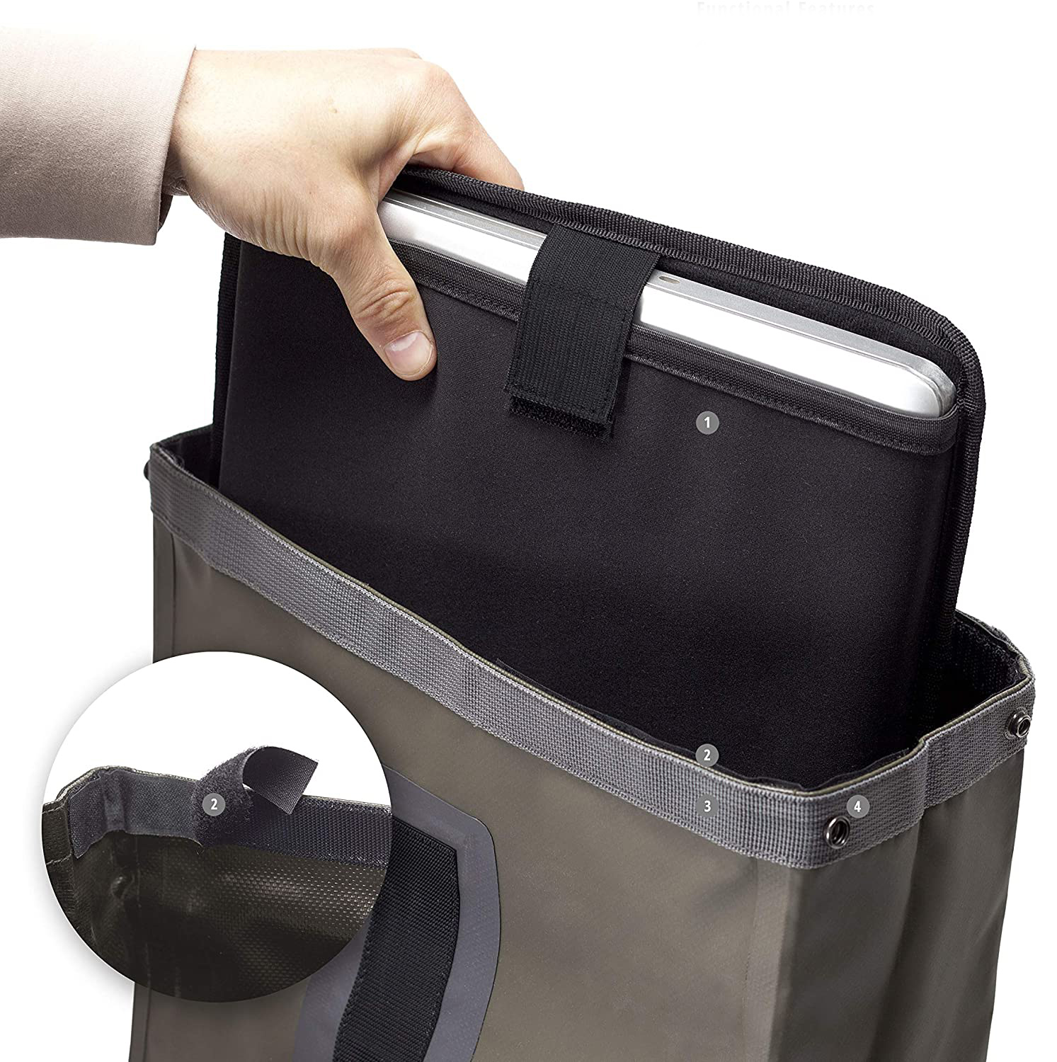 Outdoor Waterproof 35l Dry Backpack Heavy Duty Lightweight Water Sports Front Zippered Pocket Dry Bag 