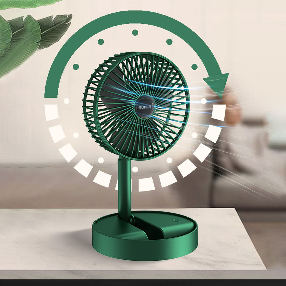 Summer Gifts Home Appliances Desk Rechargeable Usb Powered Fan Portable Folding Charging Table Fan 