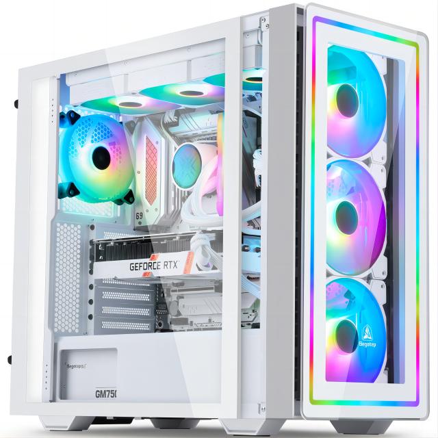 I3 12100 I5 12400 B660m 16g Ddr4 M.2 Rx580 Gaming Pc Computer With Rgb Desktops Prebuilt Accessories Wholesale Build Desktop Pc 