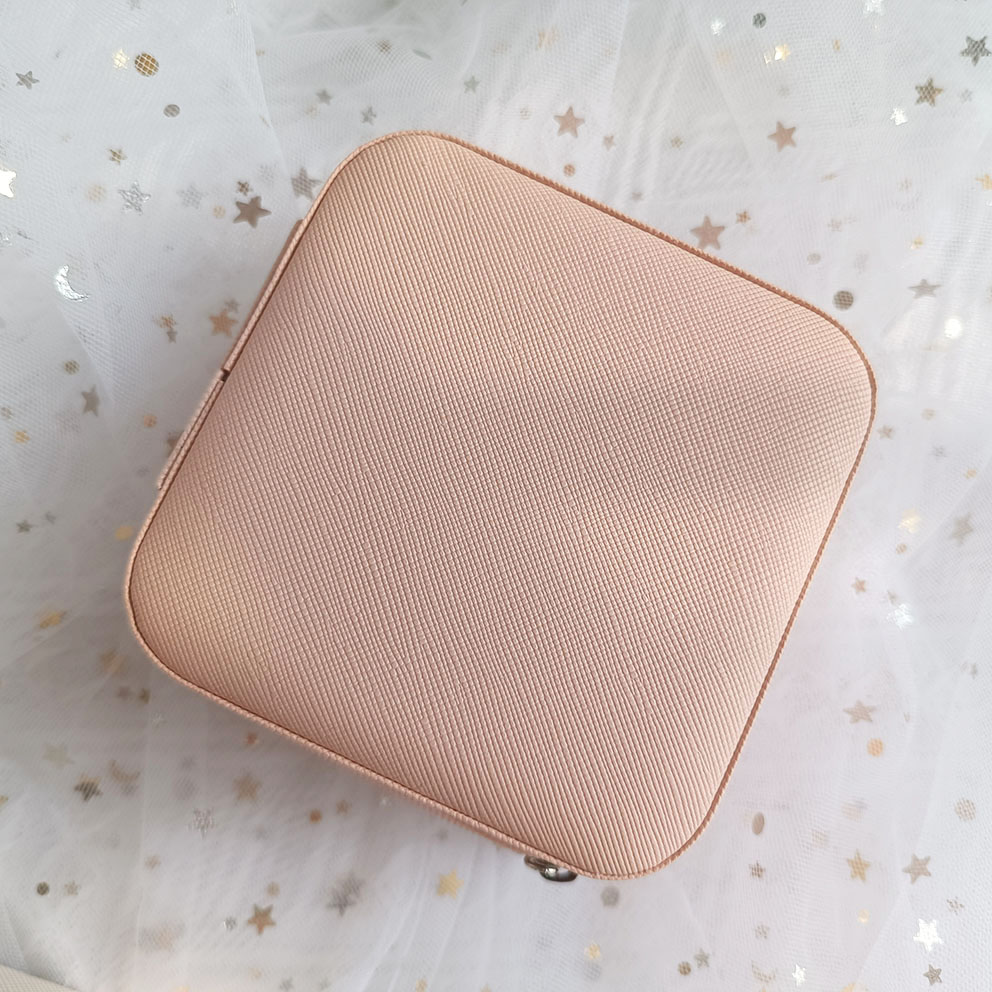 Personalized Wholesale Portable Faux Leather Traveling Girls Jewelry Box Storage Necklace Earring Box Case Small Jewelry Boxes 