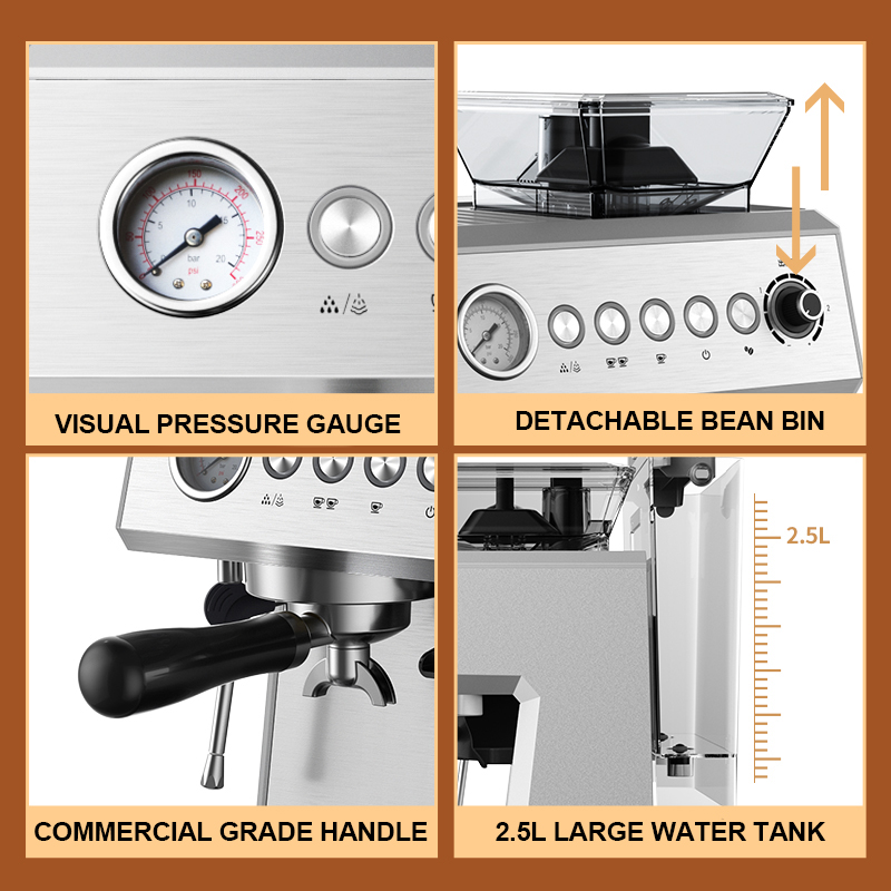 Smart Small Profesional Kitchen Appliance Coffe Maquina De Cafe Cafetera Expresso Roaster Coffe Coffee Maker Espresso Machines