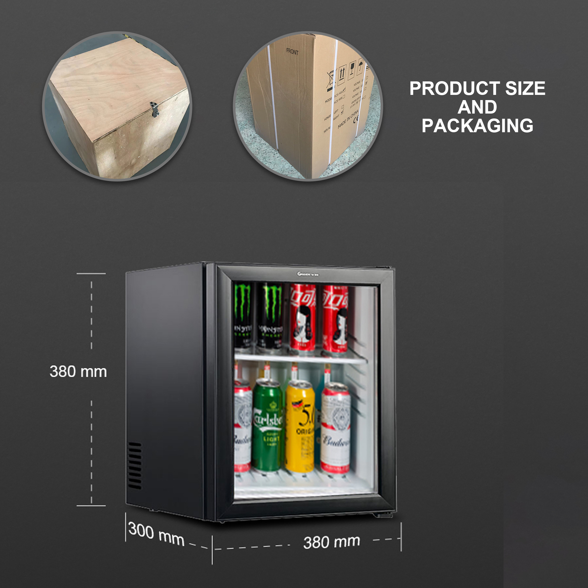 18l Wholesale 220v Colored Clear Door Home Appliance Smart Mini Electronic Fridge With Compressor 