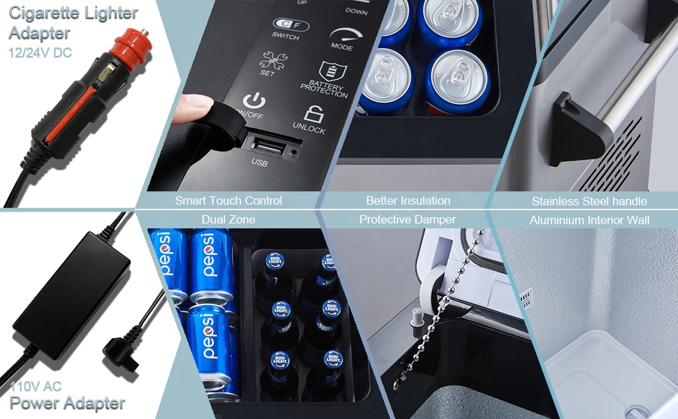 Home Appliance Refrigerator Dual-used Home And Car Fridge 50l Refrigerator Portable 