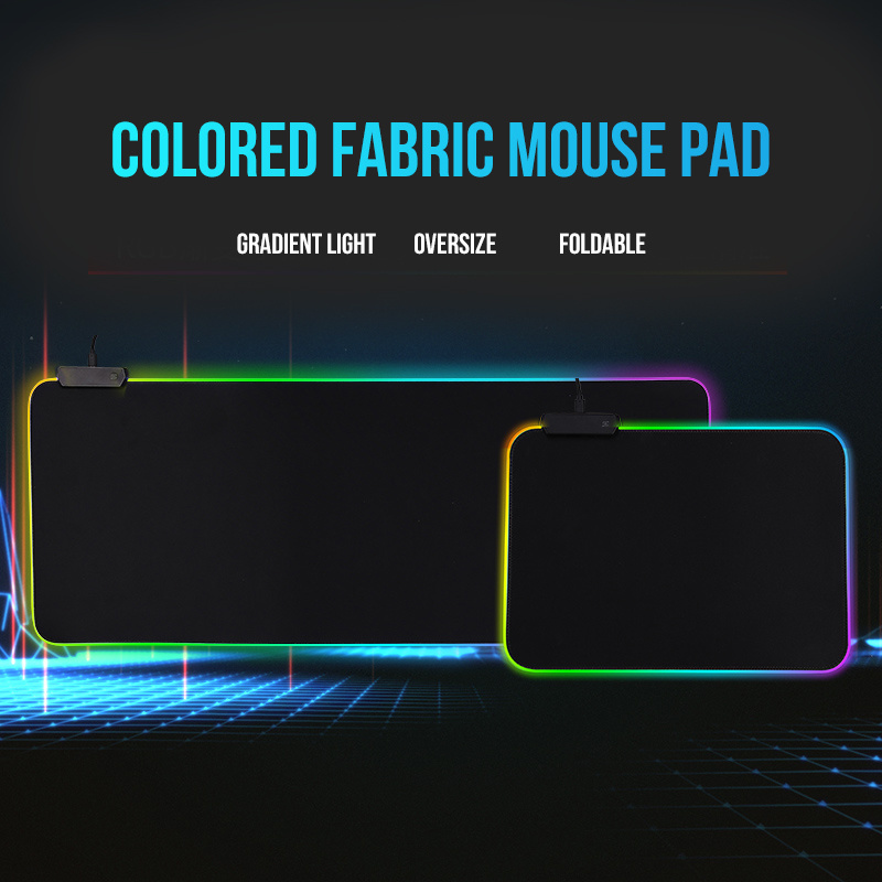 Custom Print Large Led Rgb Mouse Pad Computer Accessories Gaming Mouse Mat Led Gamer Computer Desk Mat 