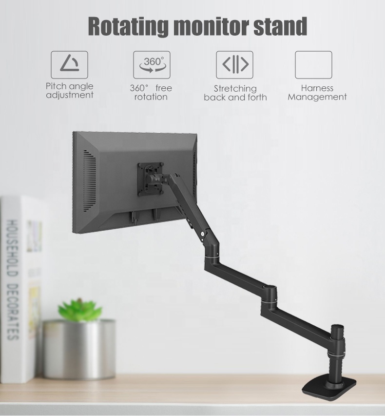 Other Computer Accessories Space Saving Flexible Large Loadbearing Monitor Mount Stand Arm Holder 27 