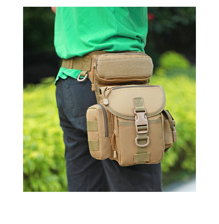 Factory Spot Wholesale Waterproof Oxford Cloth Camouflage Single Shoulder Crossbody Reporter Photography Sports New Leg Bag 