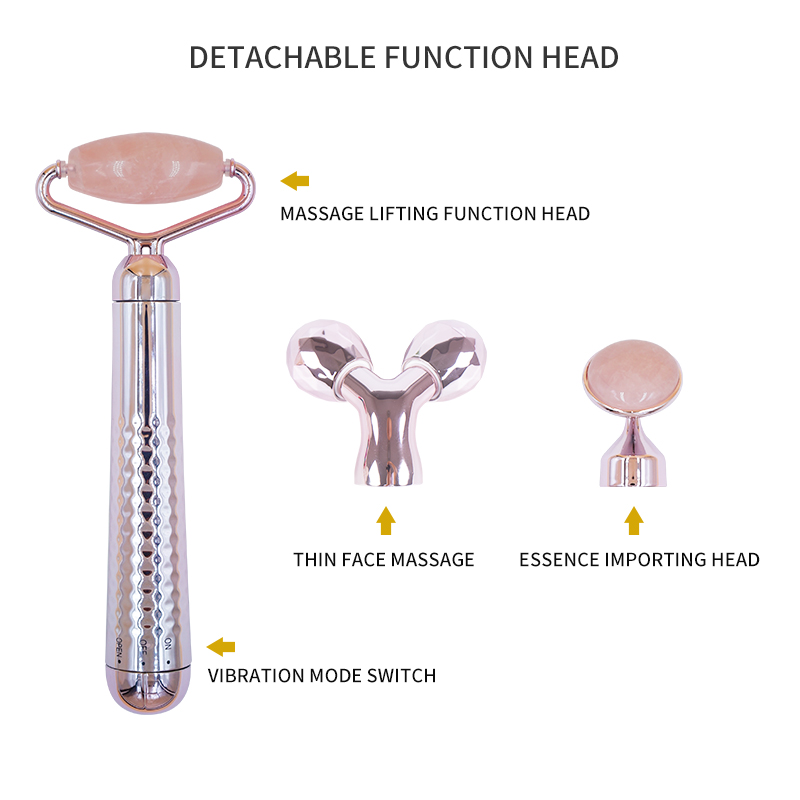 Free Shipping Items 3 In1 For Women Face Lifting Facial Masasager Induction Beauty Products 
