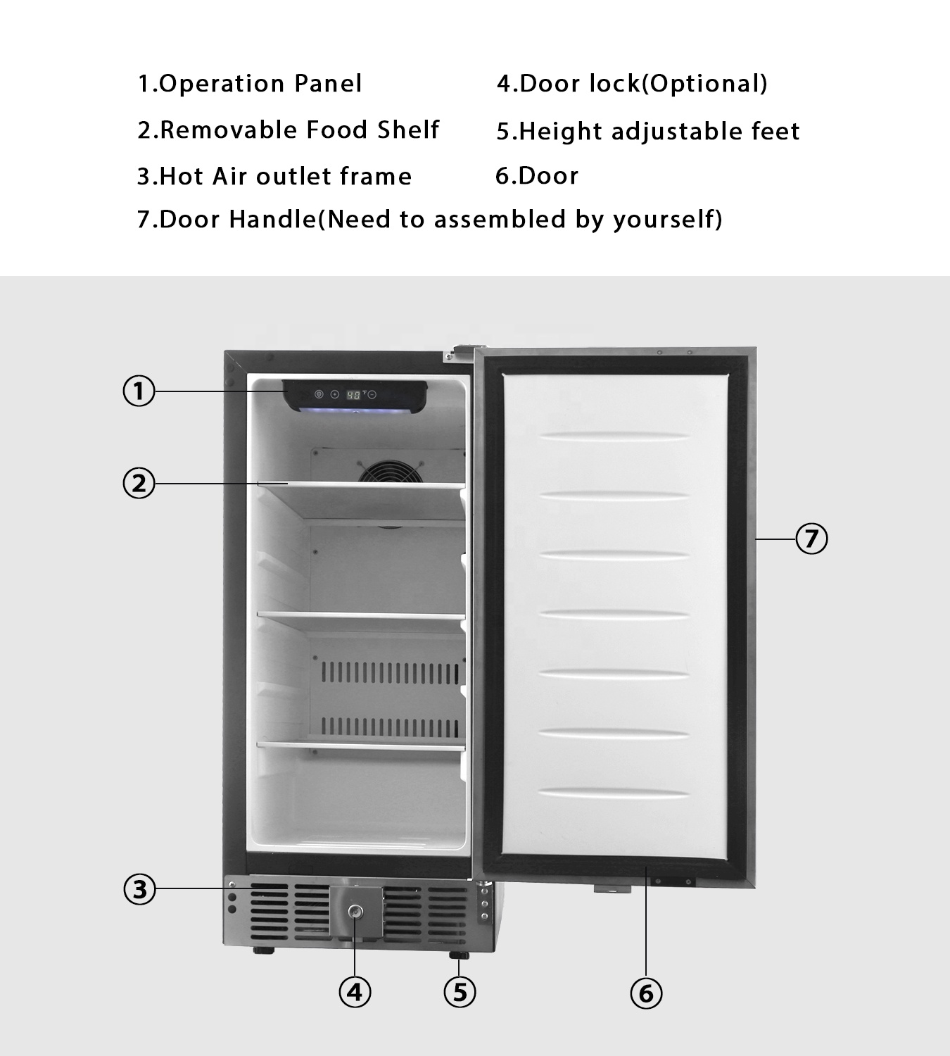 Hicon Professional 82l Refrigerator Built In Single Door Refrigerator Home Appliances Refrigerator 
