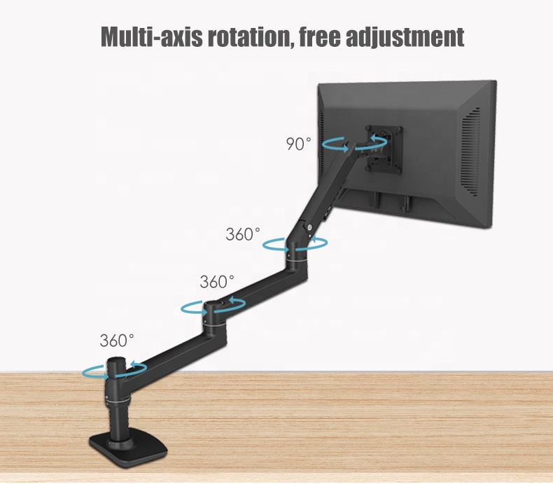 Other Computer Accessories Space Saving Flexible Large Loadbearing Monitor Mount Stand Arm Holder 27 