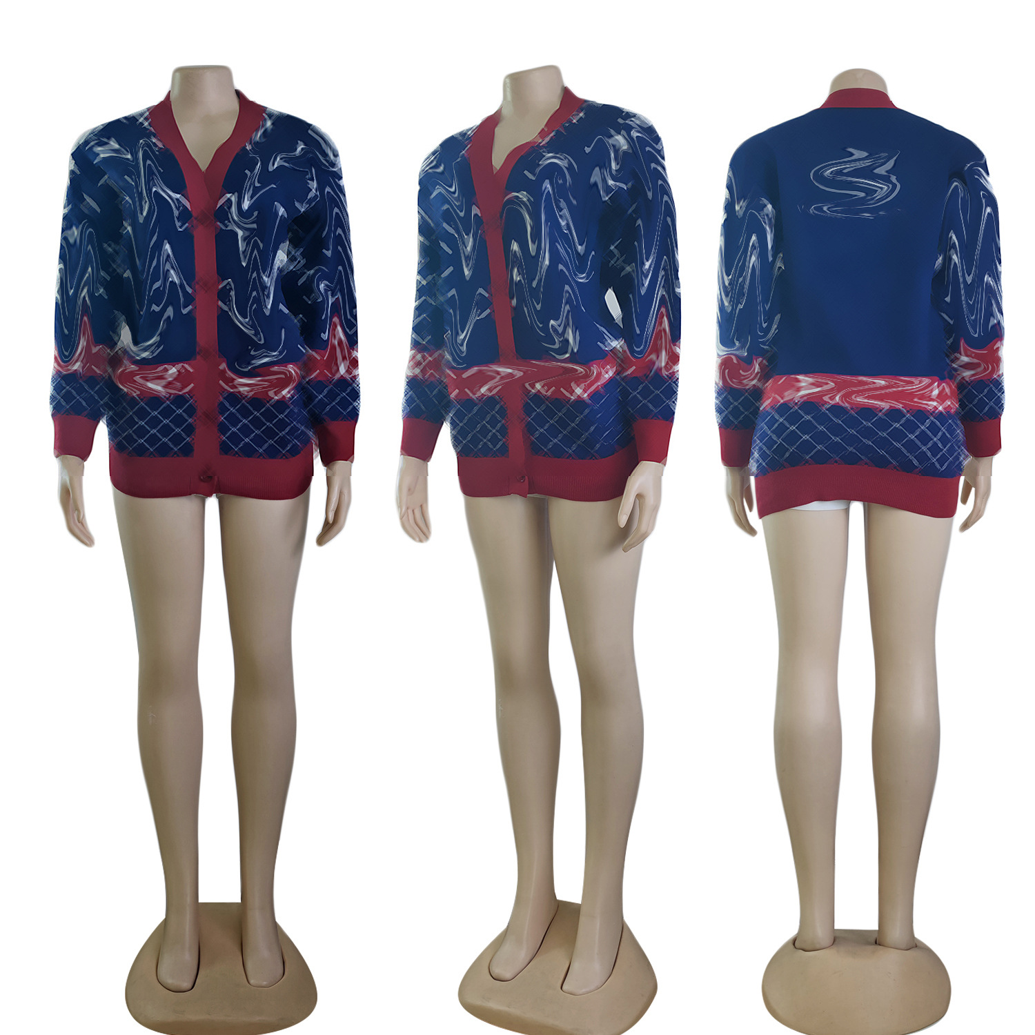 Autumn And Winter Women's Sweater Designer Womens Clothing Fashion Knit Cardigans Coat Lady Loose Sweaters