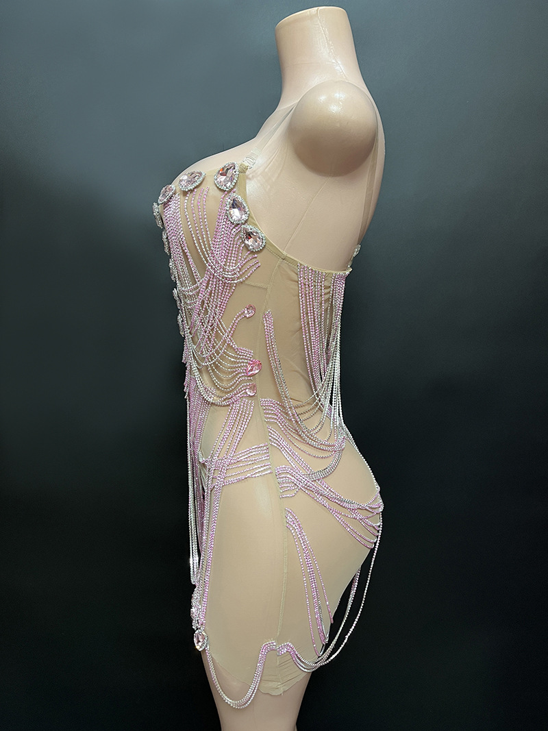 Novance Y2802-e Sexy Club Dress Pink Sleeveless Fashion Clothing For Women 2023 Birthday Celebrity Women's Luxury Clothing 