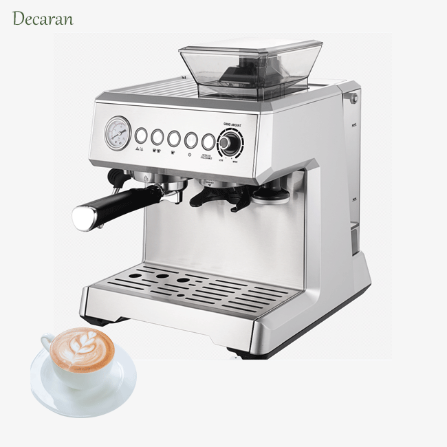 15bar Italian Home Use Semi Automatic Coffee Machine Built In Grinder Espresso Coffee Maker Machine 