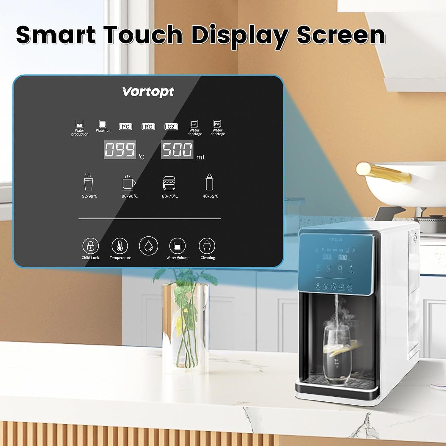 Wholesale Oem Water Dispenser Sustainable Home Appliance Countertop Water Filter Dispenser 