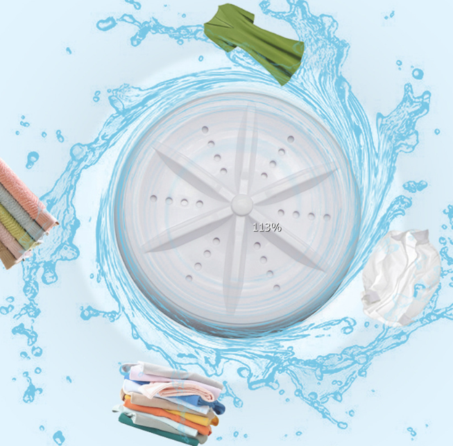 Mini Clothes Lazy Washing Machine Ultrasonic Turbine Washing Machine Usb Laundry Cleaner Home Travel 