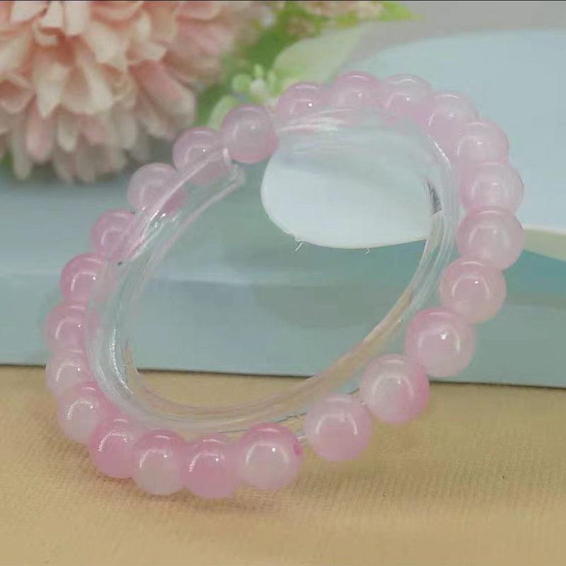 10mm Men Women Large Glass Semi-precious Stone Beaded Bracelets Custom Diy Glass Bracelets Can Add Charm For Jewelry Making 