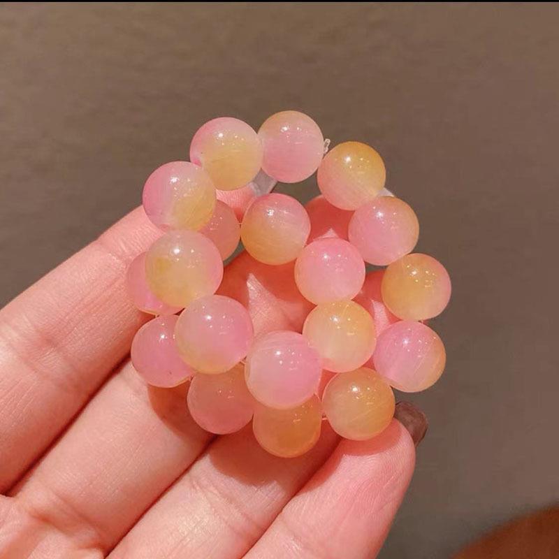 10mm Men Women Large Glass Semi-precious Stone Beaded Bracelets Custom Diy Glass Bracelets Can Add Charm For Jewelry Making 