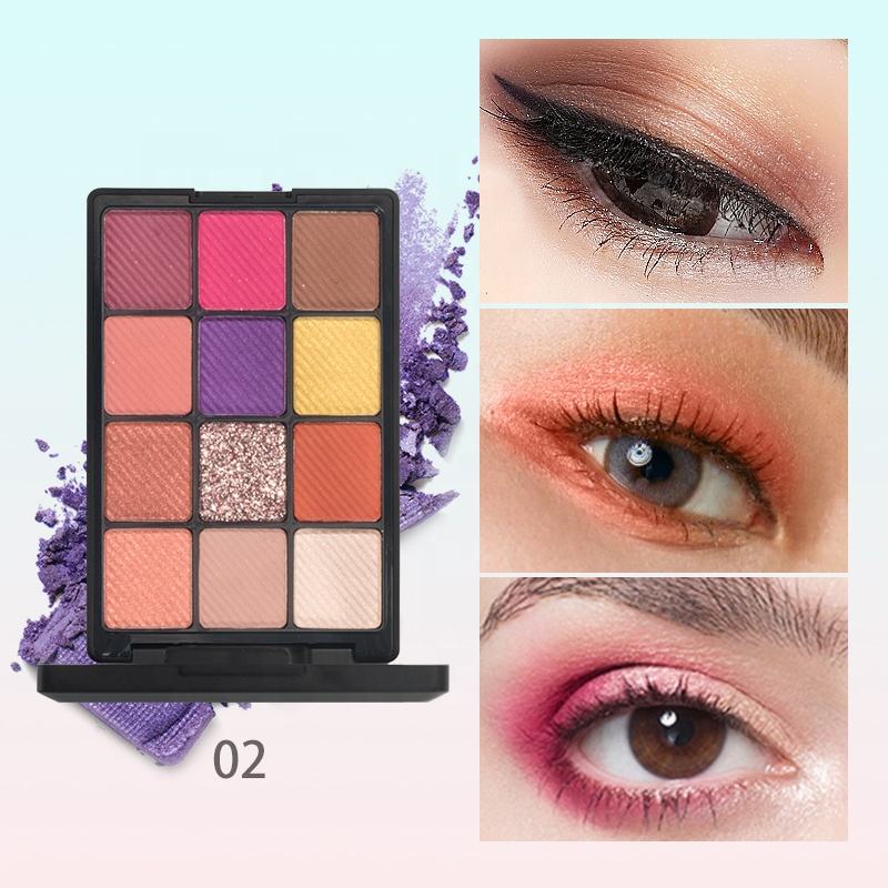 Wholesale High Quality Custom Logo 12 Color Beauty Products For Women Own Brand Makeup Eyeshadow 