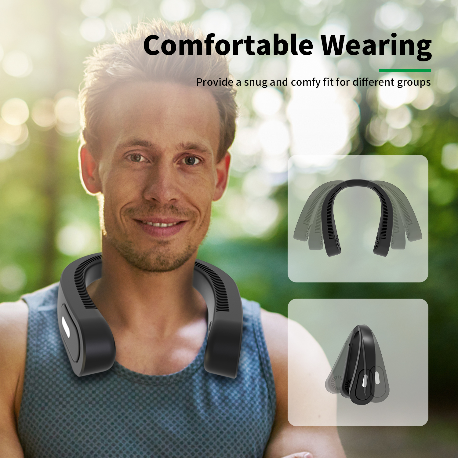 Mini Led Ceiling Fans Home Appliances Kitchen For Office Home Electric Lazy Neck Lash Fan 360 Rotating Fan Out Doors And School 