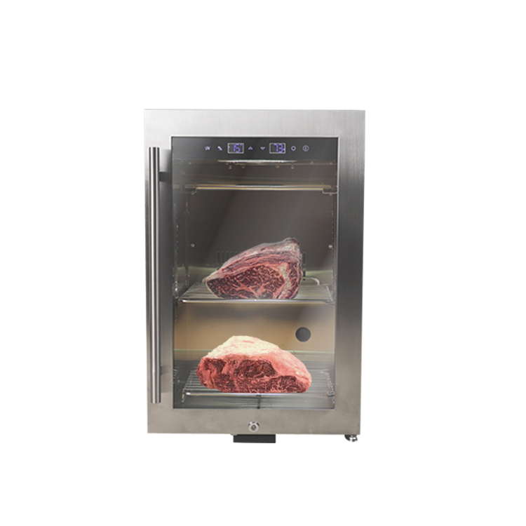 Oem 52l Compressor Fan Cooling Small Dry Ager Meat Cabinets Dry Age Fridge For Home Use 