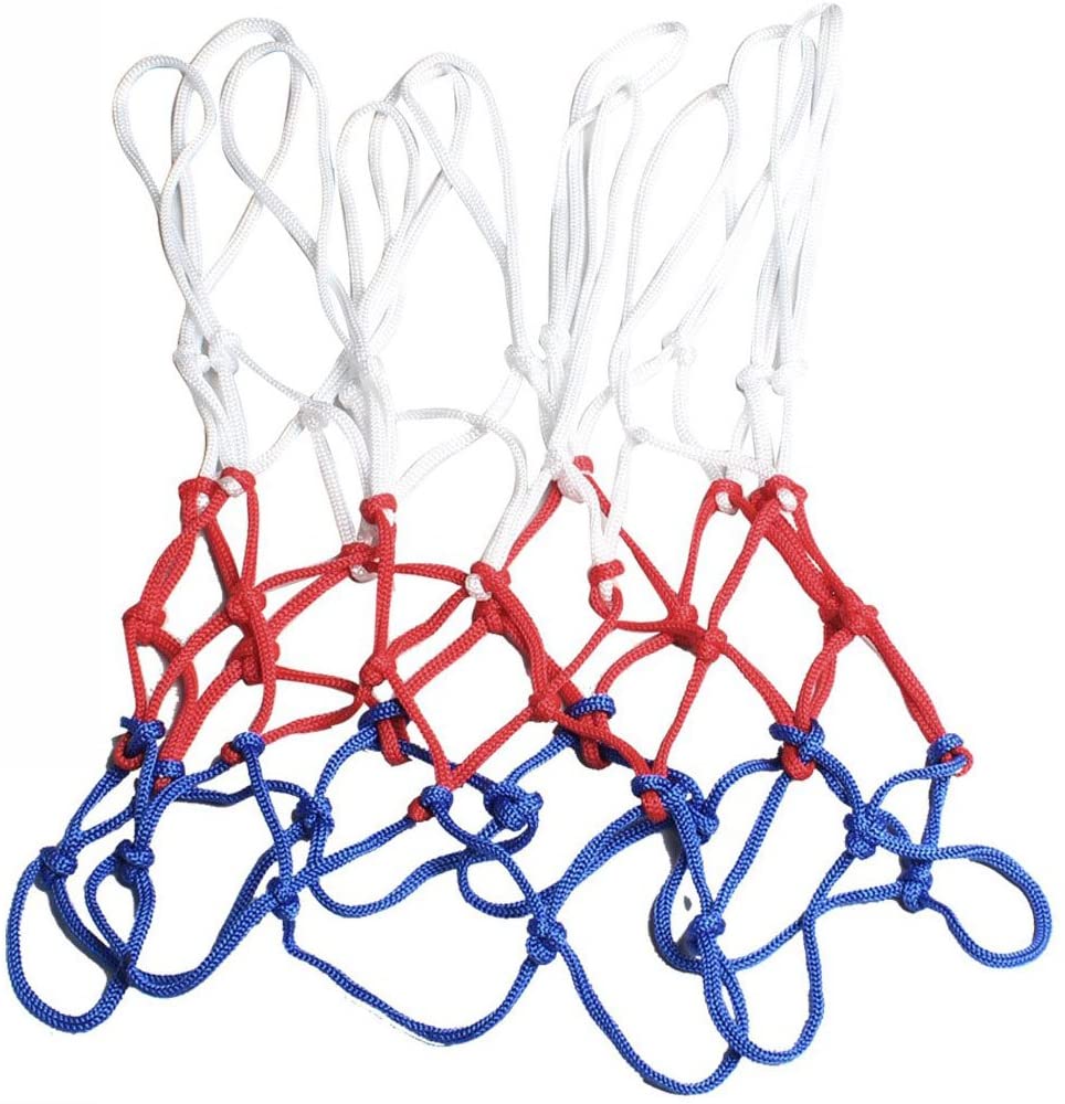 Outdoor Sports 21 Inches 6 Mm 3 Color Polyester Weaving Basketball Rim Net Used In Basketball Hoop 