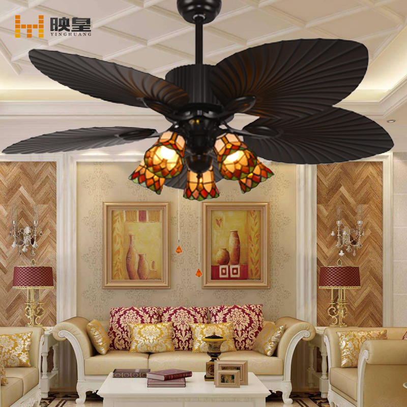 52 Inch Home Appliances Remote Control Hotel Classic Decorative Ceiling Fan With Light 