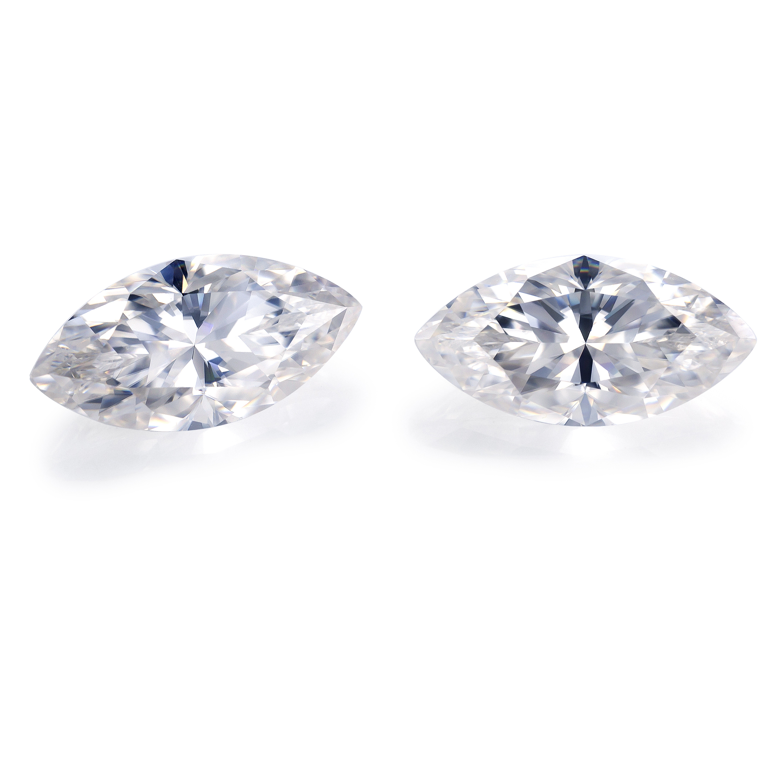 Messi Jewelry Loose Moissanite Marsquise 1.5x3-17x8.5mm Loose Gemetones Def White Moissanite 