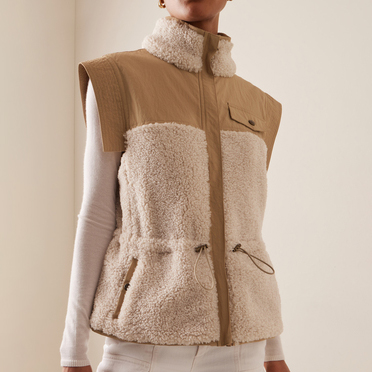 Women's Clothing Winter Fashion Custom Logo Stand Collar Vest Jacket Streetwear Warm Casual Shearling Cotton Double Sided Vest