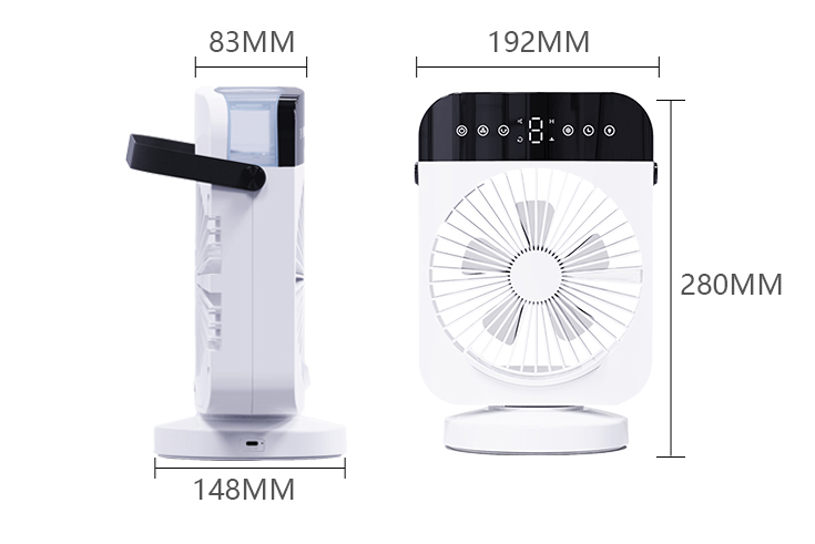 Small Home Appliances Manufacture Usb Air Conditioner Mist Air Cooler Fan For Living Room 