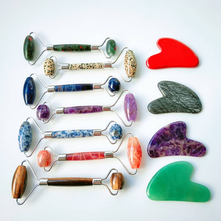 Beauty Products For Women New Products Anti-aging Jade Guasha Rose Quartz Roller Factory Direct Sell Beauty Jade Roller For Face 