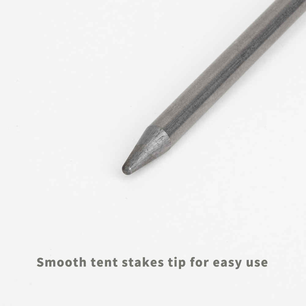 Tito Titanium Tent Peg Stakes With Hook Outdoor Camping Titanium Alloy High Strength Tent Pegs Nails 