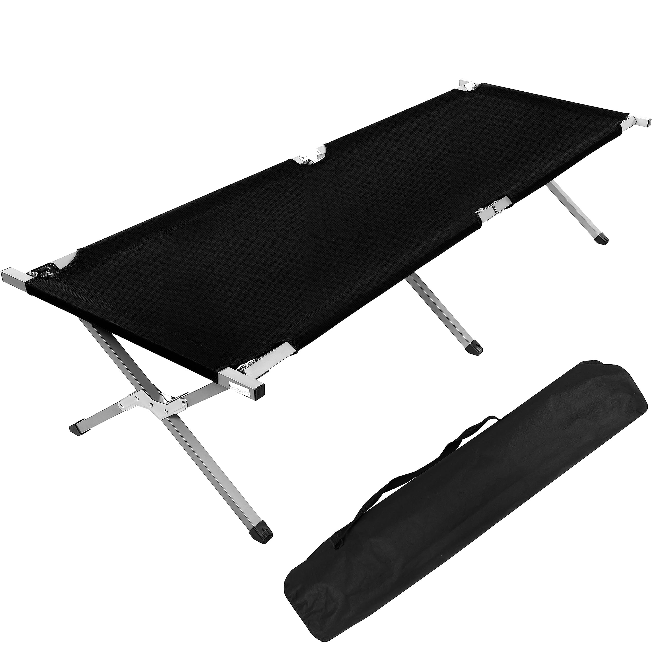 Camping Cot Folding Cot Sleeping Bed Adjustable Foldable Portable Single Outdoor Camping Bed 
