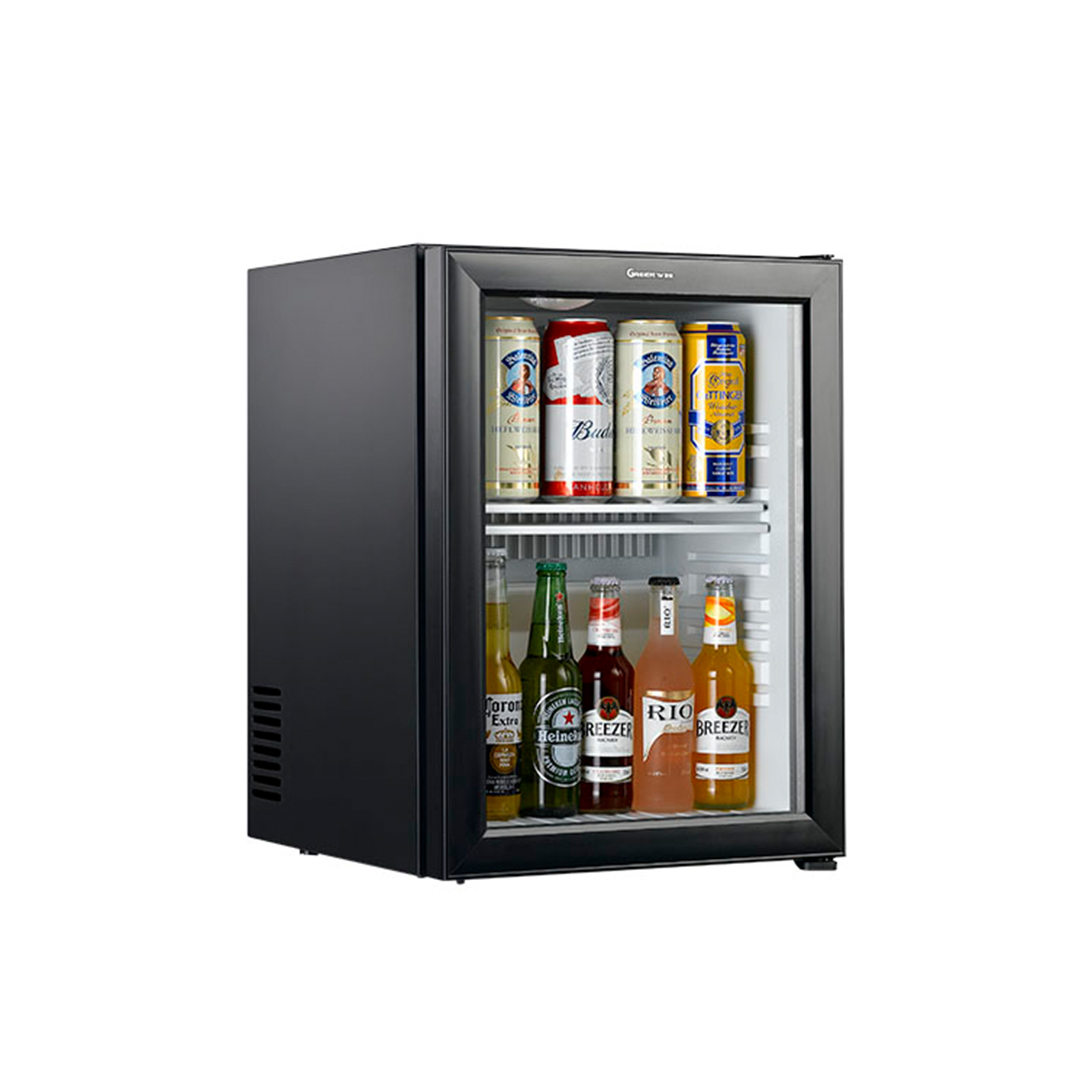 18l Wholesale 220v Colored Clear Door Home Appliance Smart Mini Electronic Fridge With Compressor 