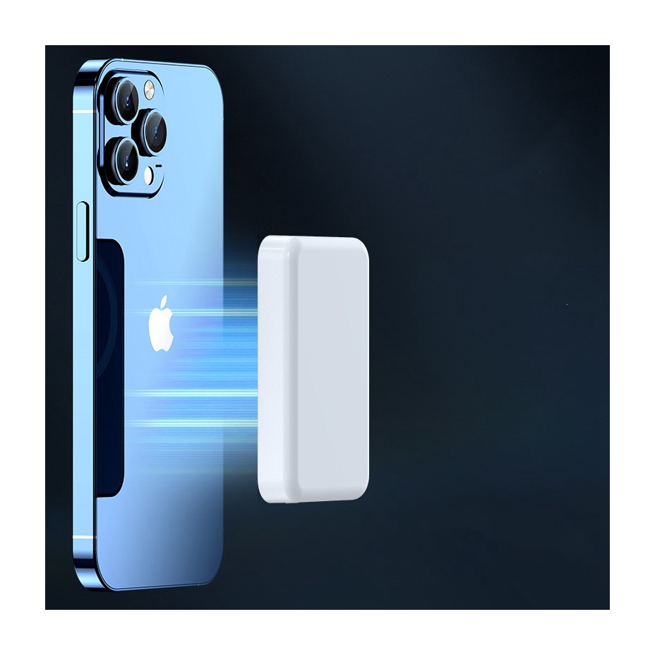 Classic Powerbank Mini Portable Type-c Power Bank,Magnetic Powerbank 5000mah Wireless Charger Power Bank For Iphone 