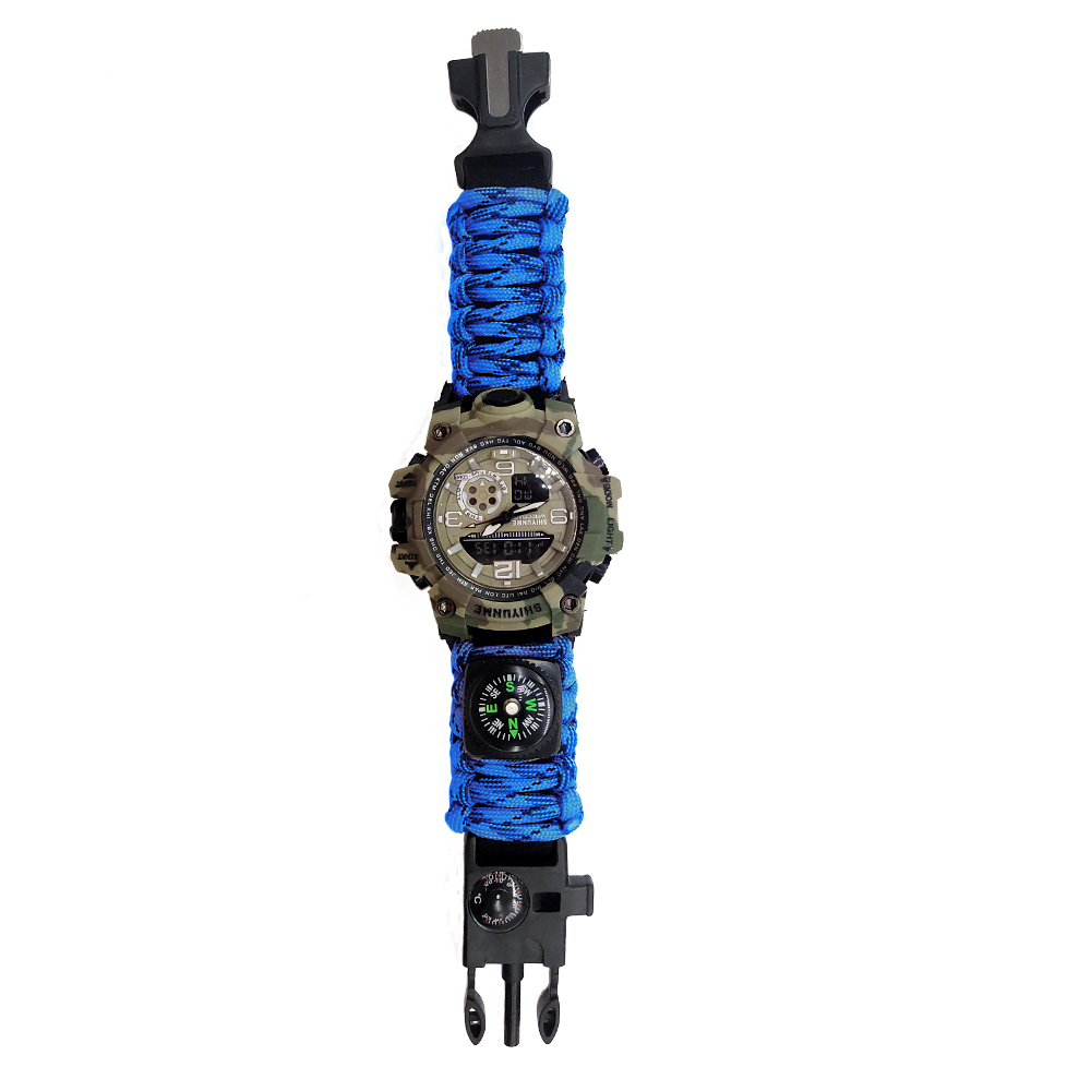 6-in-1 Men Sports Watches Analog Digital Led Electronic Quartz Wristwatches Waterproof Swimming Watch 