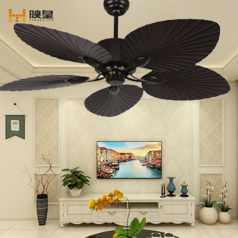 52 Inch Home Appliances Remote Control Hotel Classic Decorative Ceiling Fan With Light 