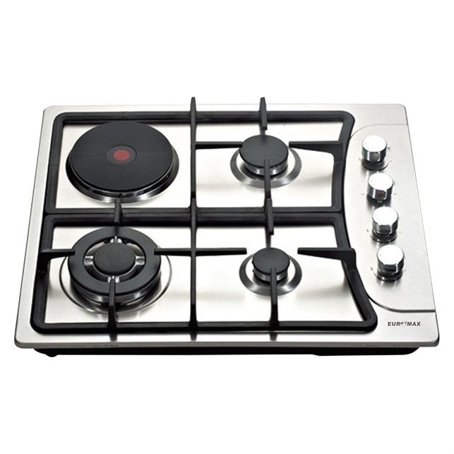 2022 Advanced Technology Glass Home Appliance Built-in Stainless Steel Gas Hob With 4 Burner 