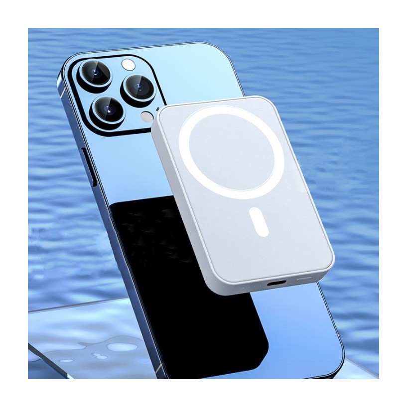 Classic Powerbank Mini Portable Type-c Power Bank,Magnetic Powerbank 5000mah Wireless Charger Power Bank For Iphone 