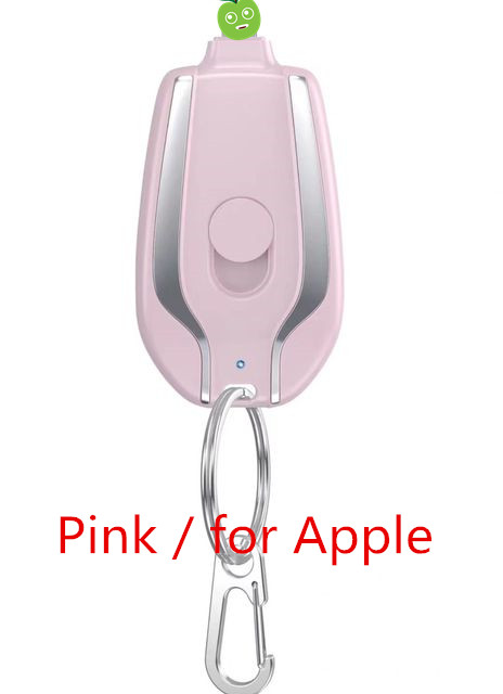 Kg018 Type C Keychain Emergency Portable Charger Power Pod Lithium External Battery Mini Power Pods Bank For Samsung For Iphone 